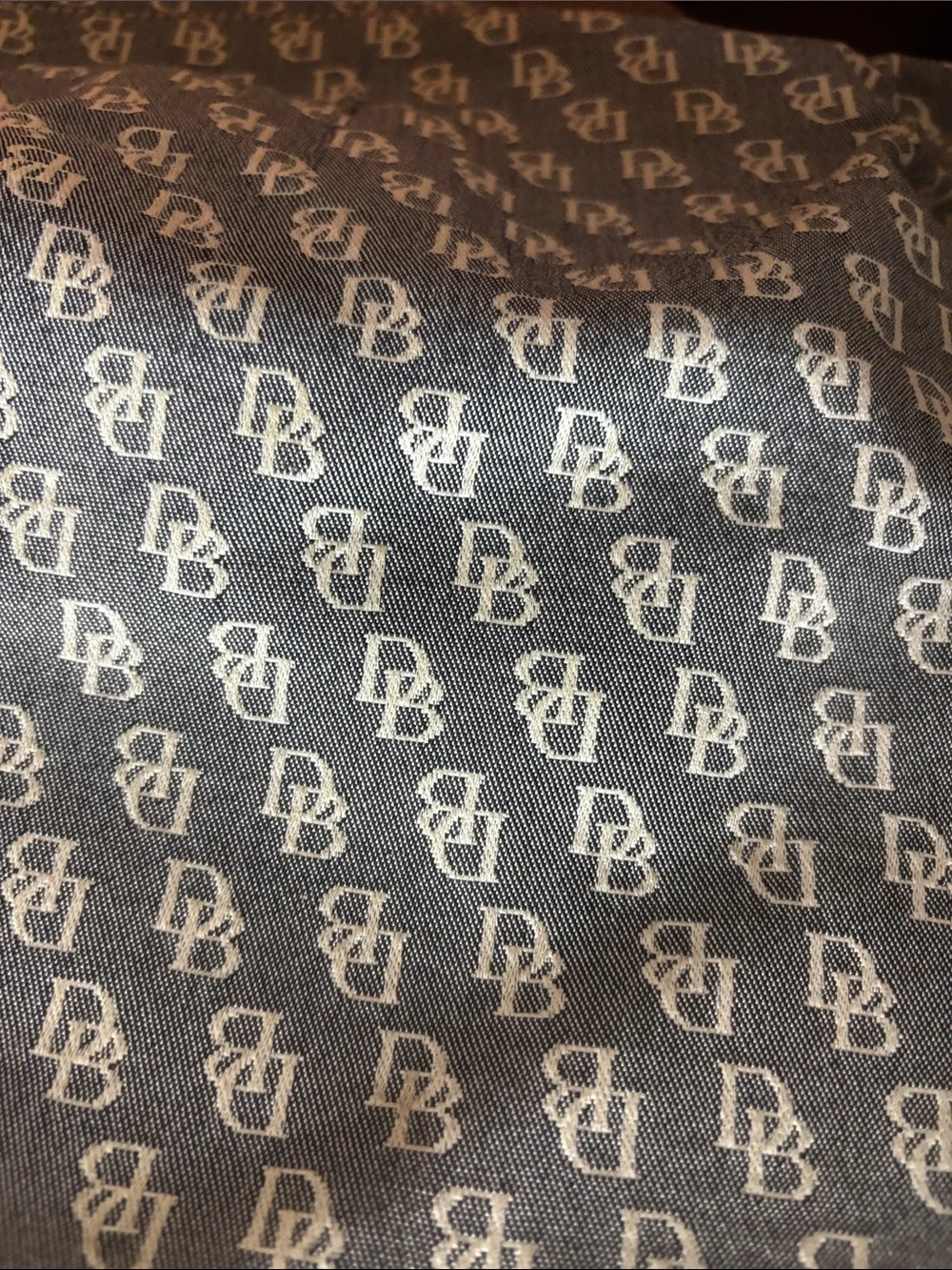 DOONEY & BOURKE AUTHENTIC Monogram Shoulder Bag / Leather Strap & Detail